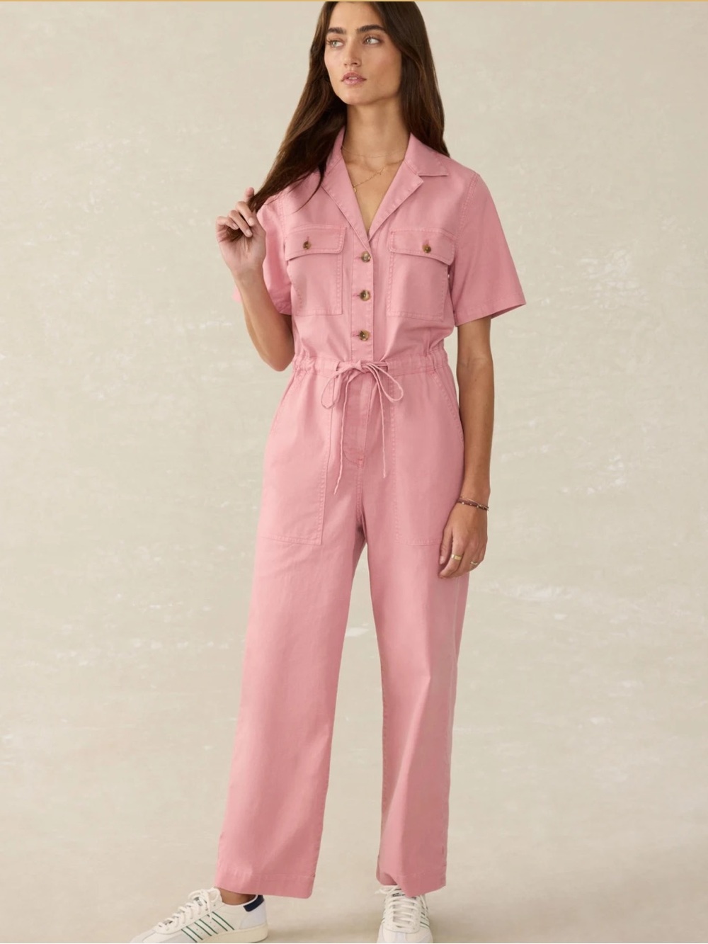 Faherty Baroque Rose Utility Twin Raven Jumpsuit